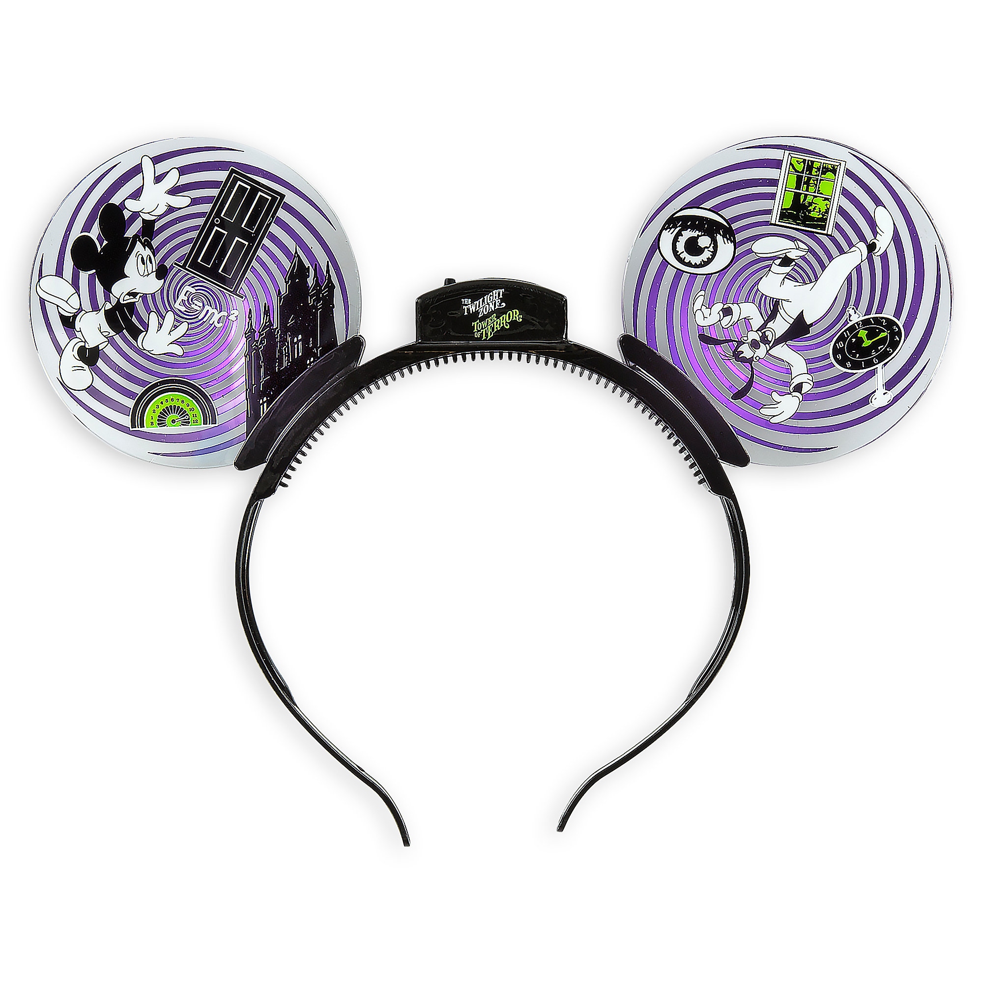 Mickey Mouse and Goofy Tower of Terror Ear Headband image