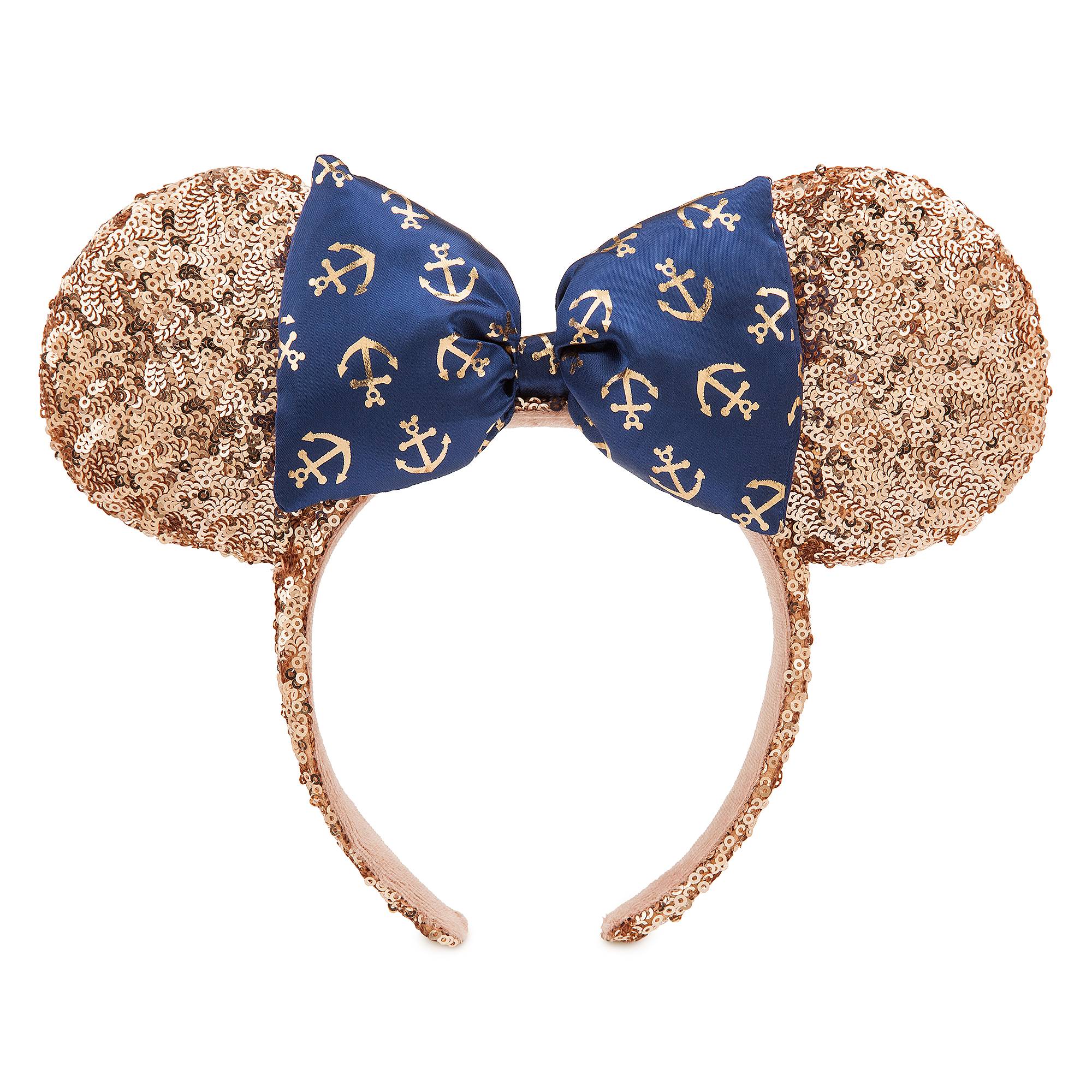 Minnie Mouse Rose Gold Disney Cruise Line Ear Headband image