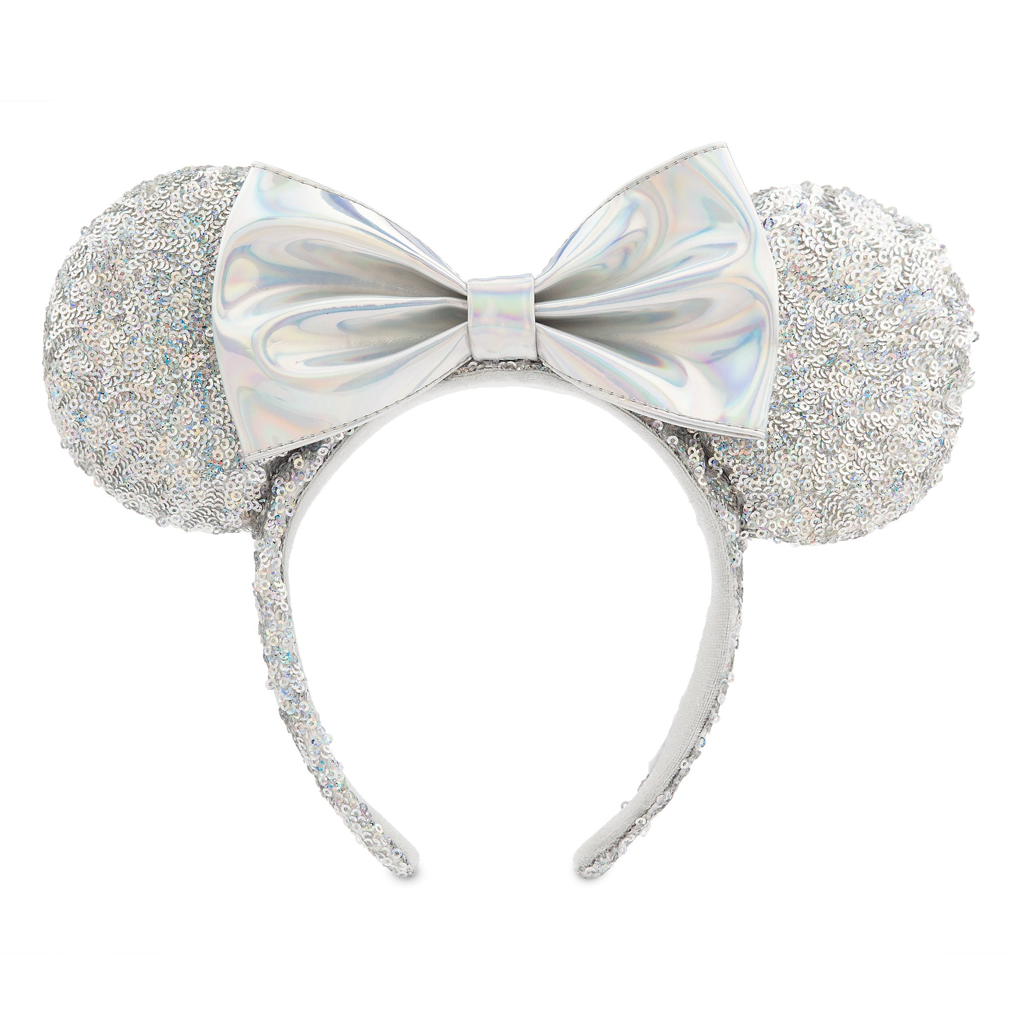 Minnie Mouse Sequined Ear Headband – Magic Mirror Metallic image