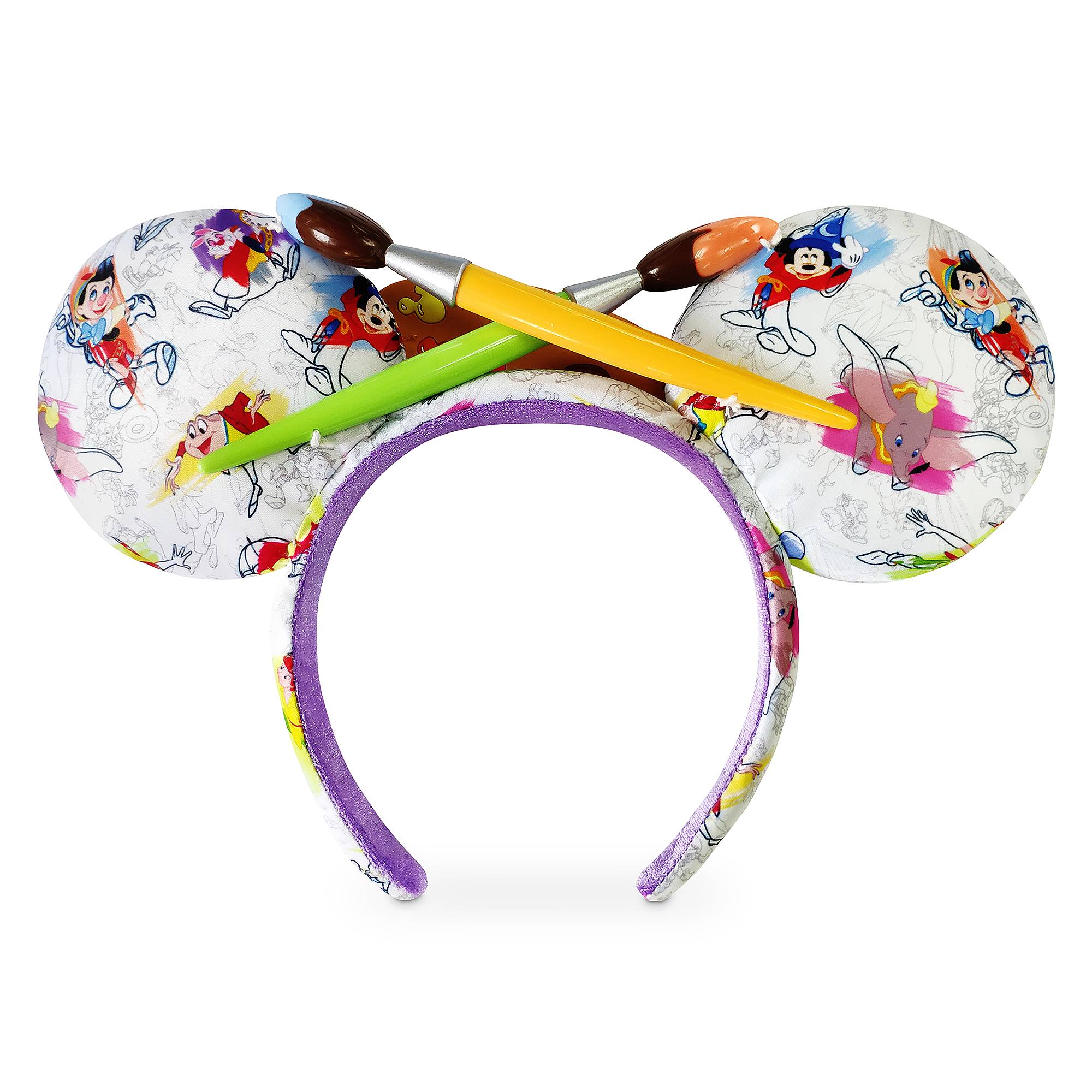 Disney Ink & Paint Ear Headband with Paintbrush Bow image