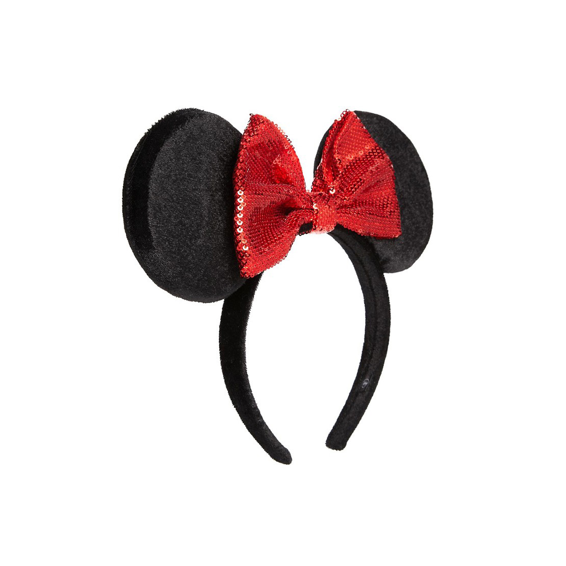Disney Minnie Mouse Plush Ears With Sequin Bow Aliceband image