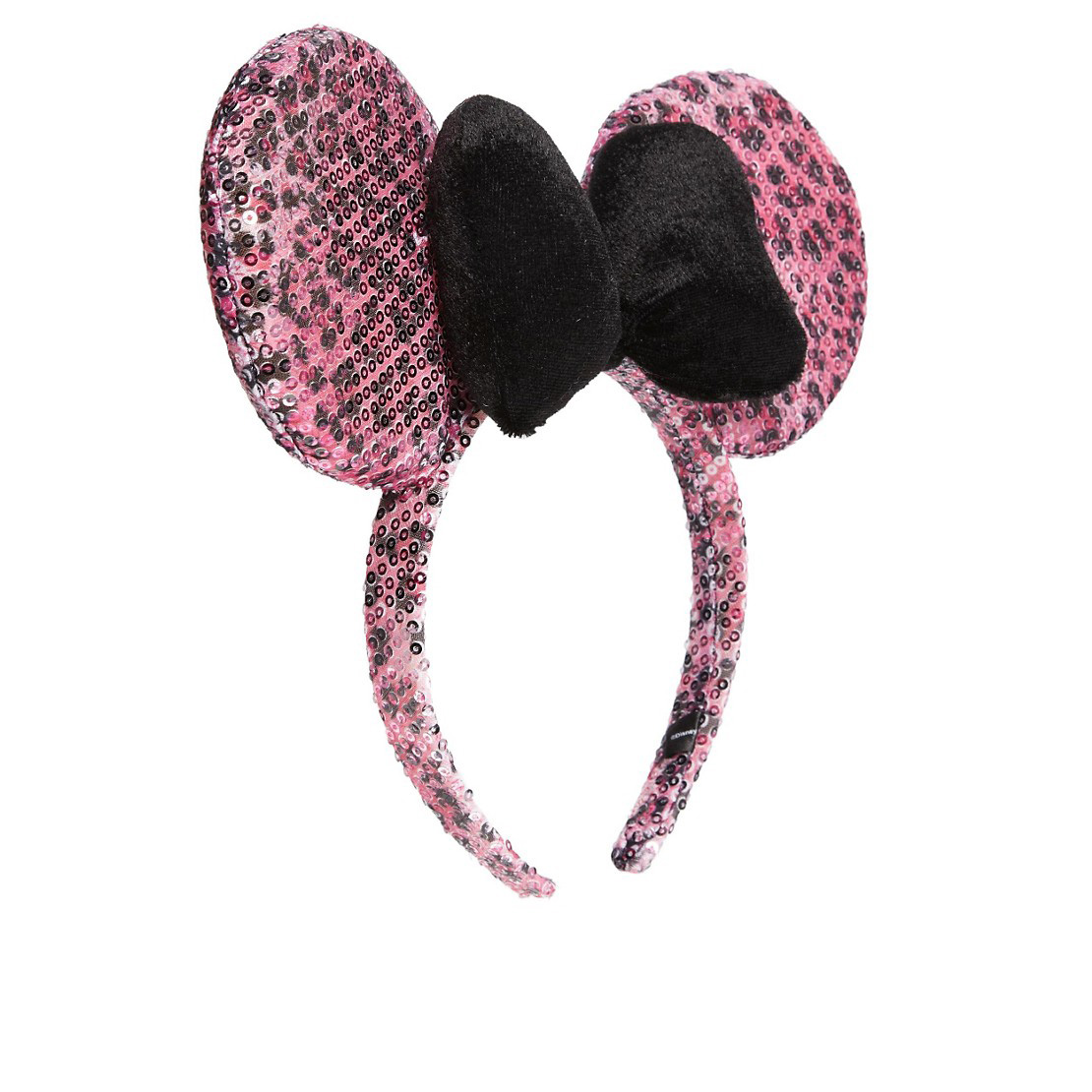 Disney Minnie Mouse Leopard Sequin Ears & Bow Aliceband image