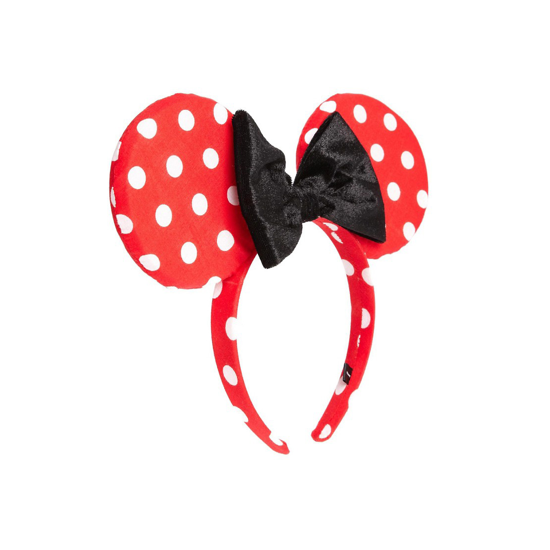 Disney Minnie Mouse Red & White Spot Ears & Bow Aliceband image