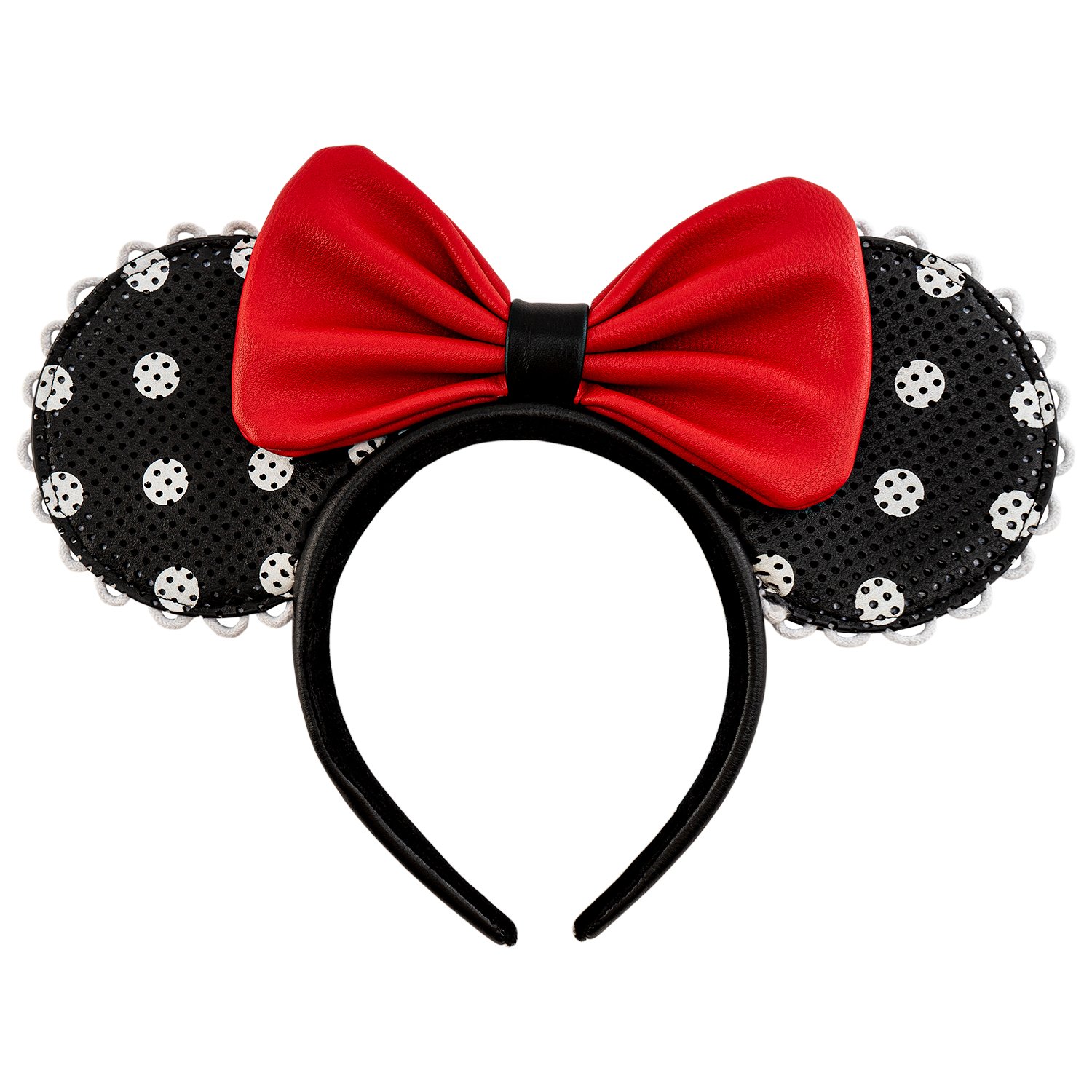 Disney Minnie Mouse Polka Dot Pin Trader Ears Headband image